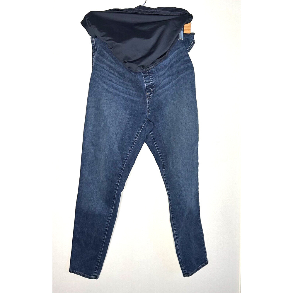 Madewell Womens Jeans 32 Blue Denim Maternity Skinny Over The Belly Stretchy - Picture 5 of 12